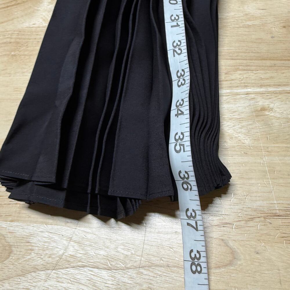 Eileen Fisher NWT Woven Wool Silk Pleated A-Line Midi Maxi Skirt Black Size 1X - Picture 8 of 9